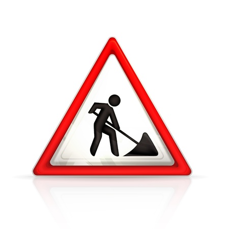 Roadworks signのイラスト素材