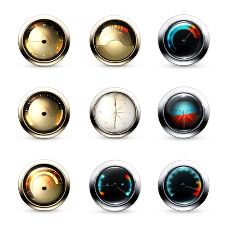 Measuring Devices, setのイラスト素材