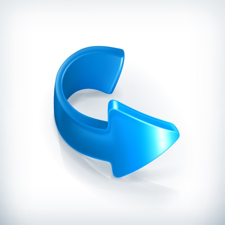 Blue right arrowのイラスト素材