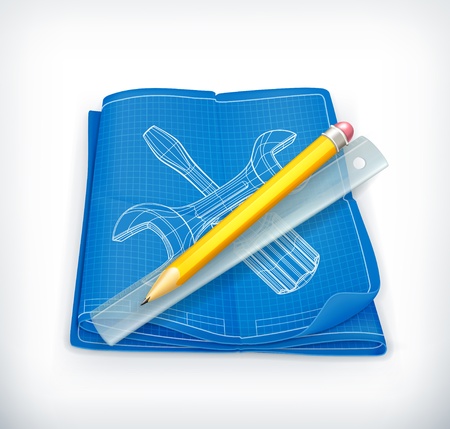Technical drawing iconのイラスト素材