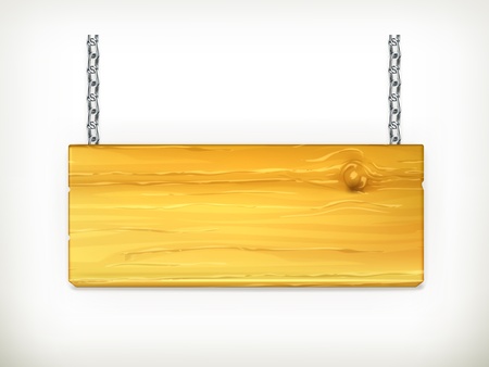 Wooden signのイラスト素材