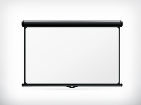 Blank Projection screenのイラスト素材