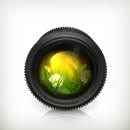 Lens, iconのイラスト素材