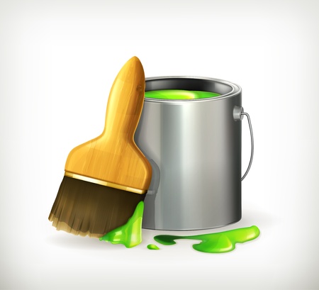 Brush and Paintのイラスト素材