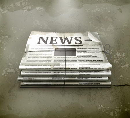 Newspsper, old-styleのイラスト素材