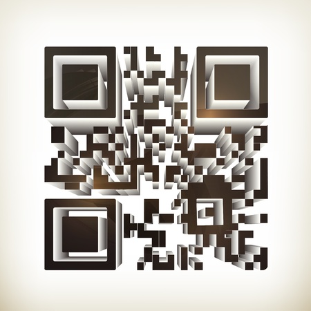QR codeのイラスト素材