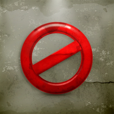 Do Not warning sign old-styleのイラスト素材
