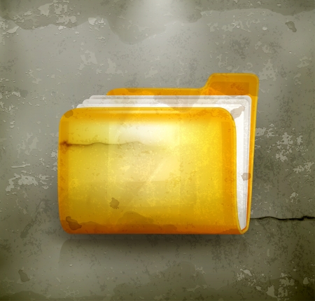 Folder icon, old-styleのイラスト素材