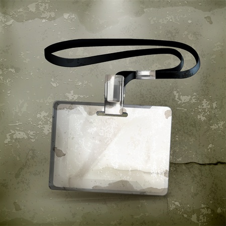 Name Tag, old-style のイラスト素材