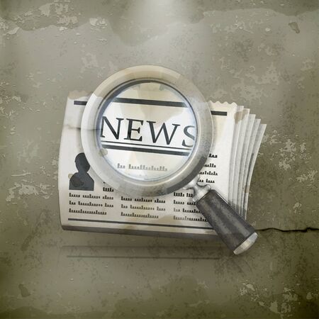 News Search, old-styleのイラスト素材