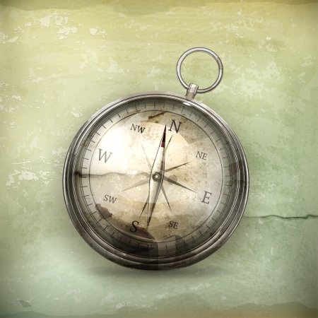 Compass, old-styleのイラスト素材
