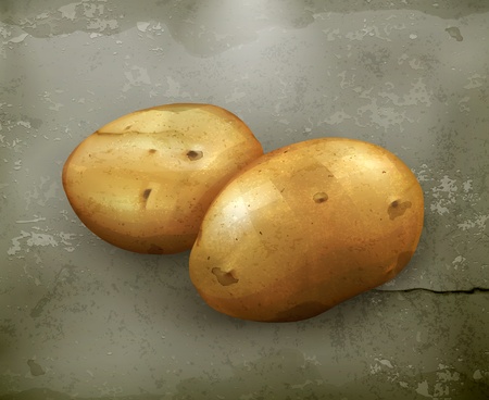 Potatoes, old-styleのイラスト素材