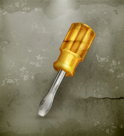 Screwdriver, old-styleのイラスト素材