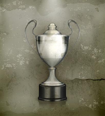 Silver Cup, old-styleのイラスト素材