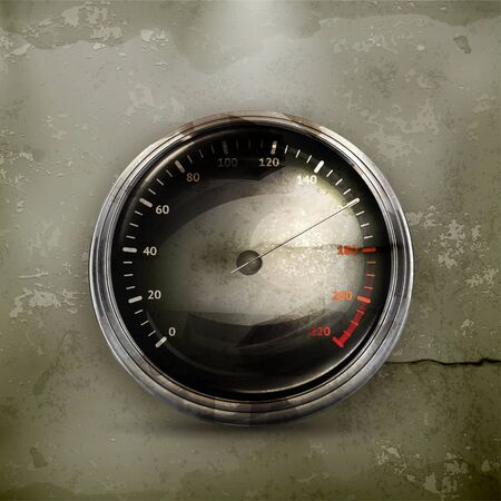 Speedometer, old-styleのイラスト素材
