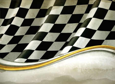 Vector Checkered Background, old-styleのイラスト素材