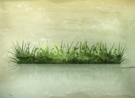 Grass, old-styleのイラスト素材