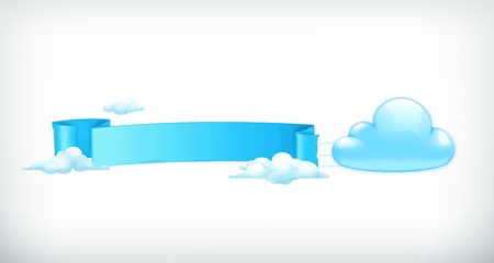 Cloud, bannerのイラスト素材