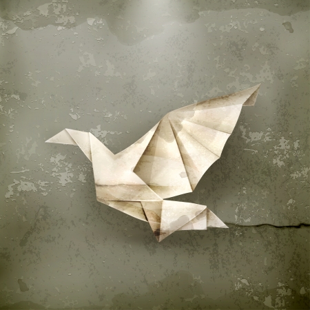 Paper Dove, old-styleのイラスト素材
