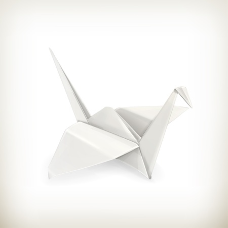 Origami craneのイラスト素材