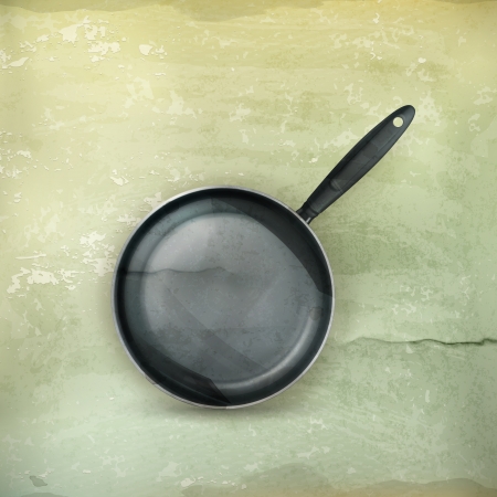 Frying pan, old-styleのイラスト素材