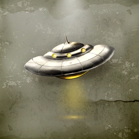 Unidentified flying object, old-styleのイラスト素材