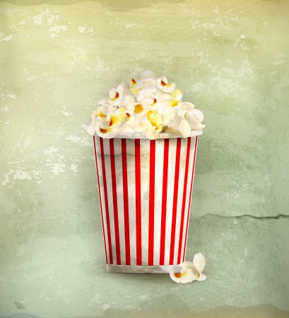 Popcorn, old-styleのイラスト素材