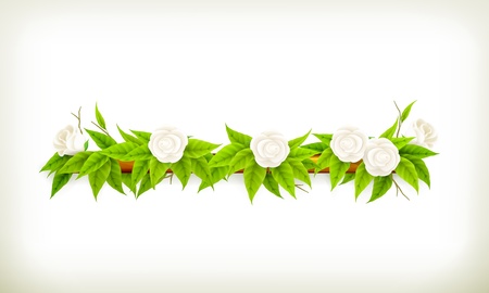 Flowers bannerのイラスト素材