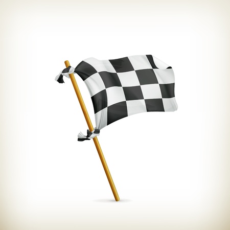 Checkered flagのイラスト素材
