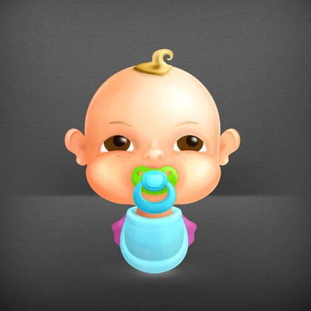 Baby iconのイラスト素材