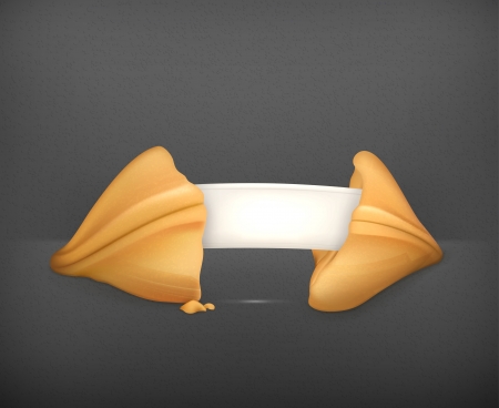 Fortune cookie, bannerのイラスト素材