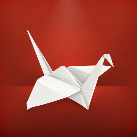 Origami craneのイラスト素材