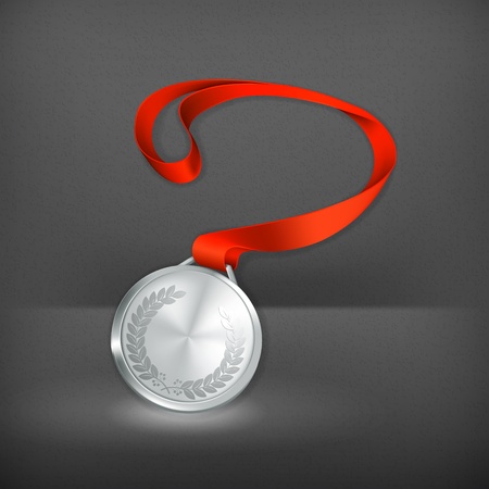 Silver Medalのイラスト素材