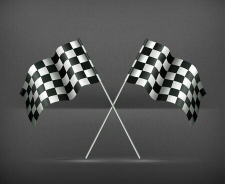 Racing flagsのイラスト素材