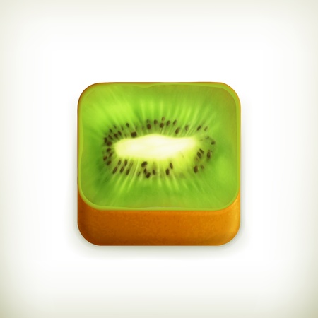 Kiwi app iconのイラスト素材