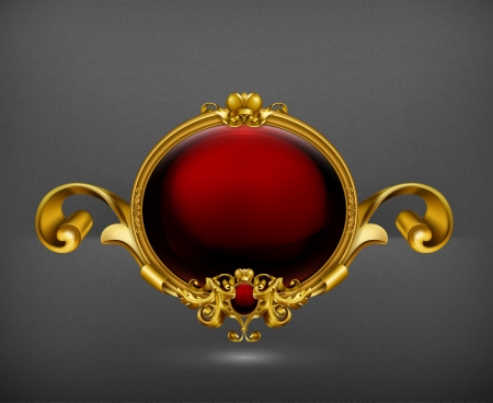 Vintage frame redのイラスト素材