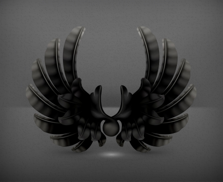 Wings Blackのイラスト素材