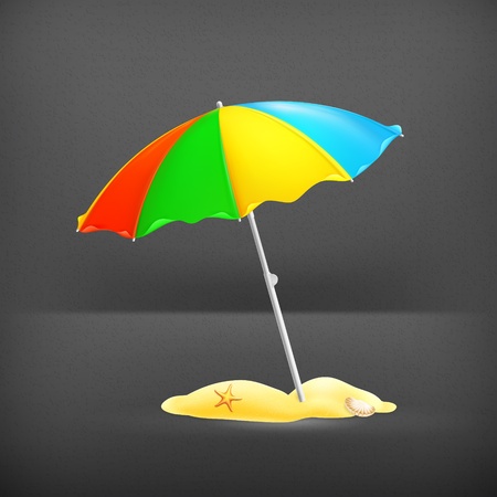 Beach parasolのイラスト素材