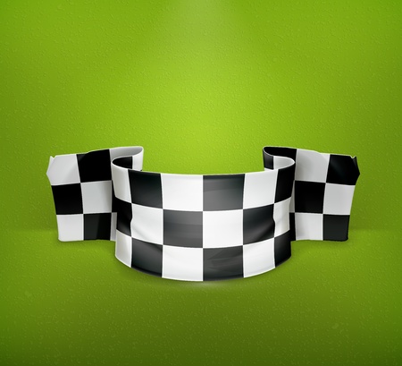 Checkered flagのイラスト素材