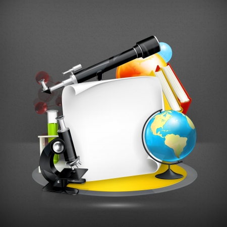 Education and Science frameのイラスト素材