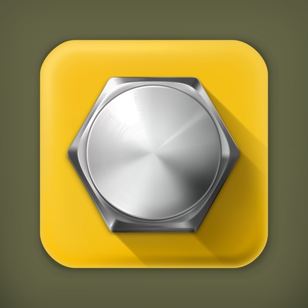 Bolt, long shadow vector iconのイラスト素材