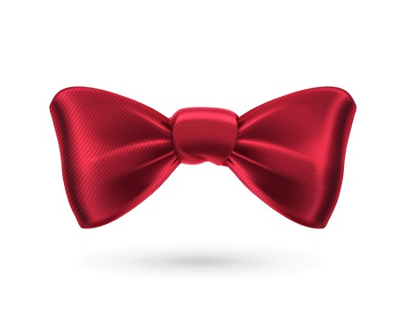 Bow tie, red vectorのイラスト素材