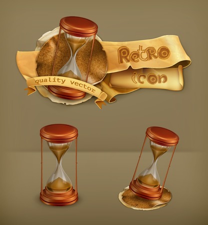 Sand glass vector iconのイラスト素材