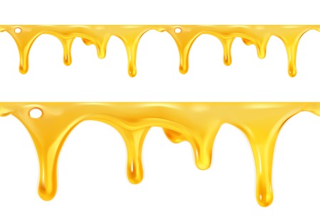 Sweet honey drips seamless vectorのイラスト素材