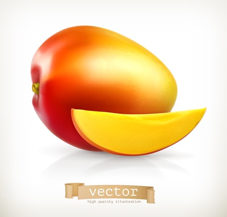 Mango, vector illustrationのイラスト素材