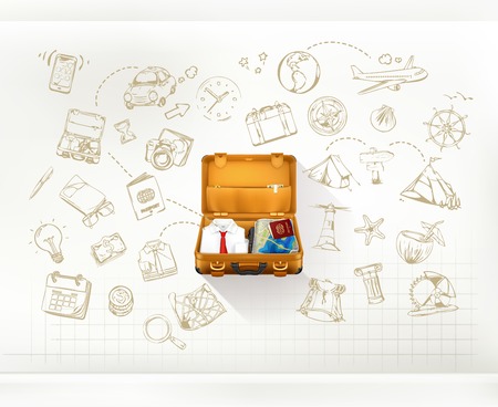 Travel, infographics vectorのイラスト素材