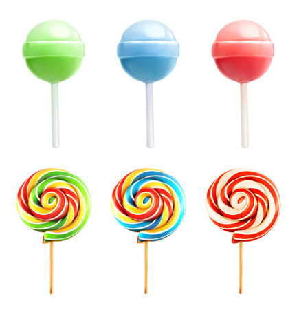 Candy set, vector iconsのイラスト素材