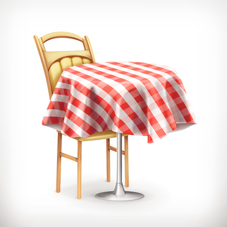 Street cafe, vector iconのイラスト素材