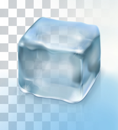 Ice cube cocktail, vector object with transparencyのイラスト素材