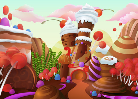Sweet vector backgroundの写真素材